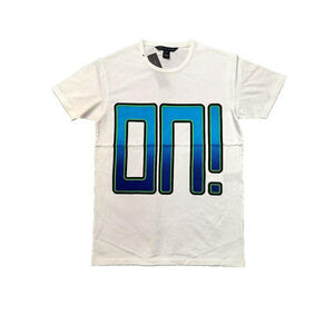 Marc by Marc Jacobs ON White Cotton Graphic Print Tee Shirt Sz Small